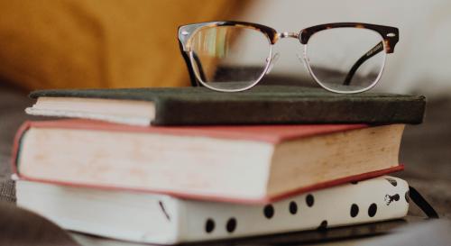 Books and glasses