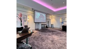 Marc Conaghan presenting at the War Studies lunchtime talk on the Clydeside Blitz