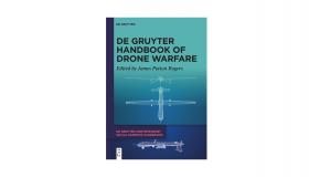 Book jacket for De Gruyter Handbook of Drone Warfare