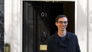 'Sir' Patrick Pinkerton outside 10 Downing Street