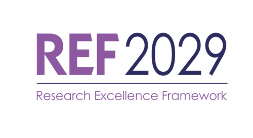 Research Excellence Framework 2029 logo in purple