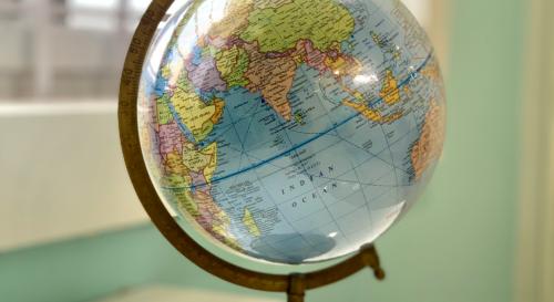 Photo of a globe 